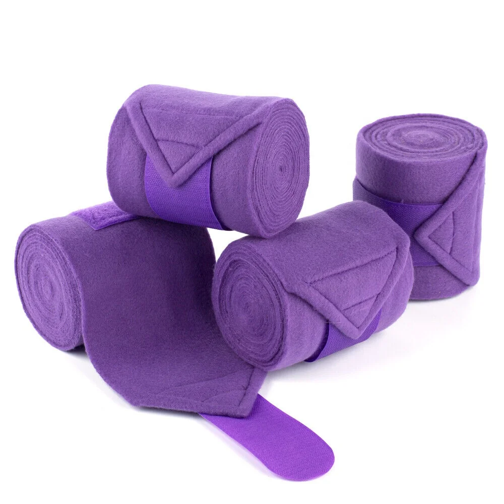 Professional Choice Horse Polo Leg Wraps Double Sided Fleece Durable Flexible Bandage Wrap Horse Fleece Bandages