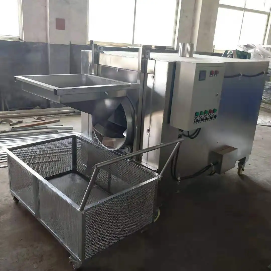 commercial cocoa dryer sesame sunflower seeds nuts roasting machine groundnut chickpea peanut roaster HJ-98