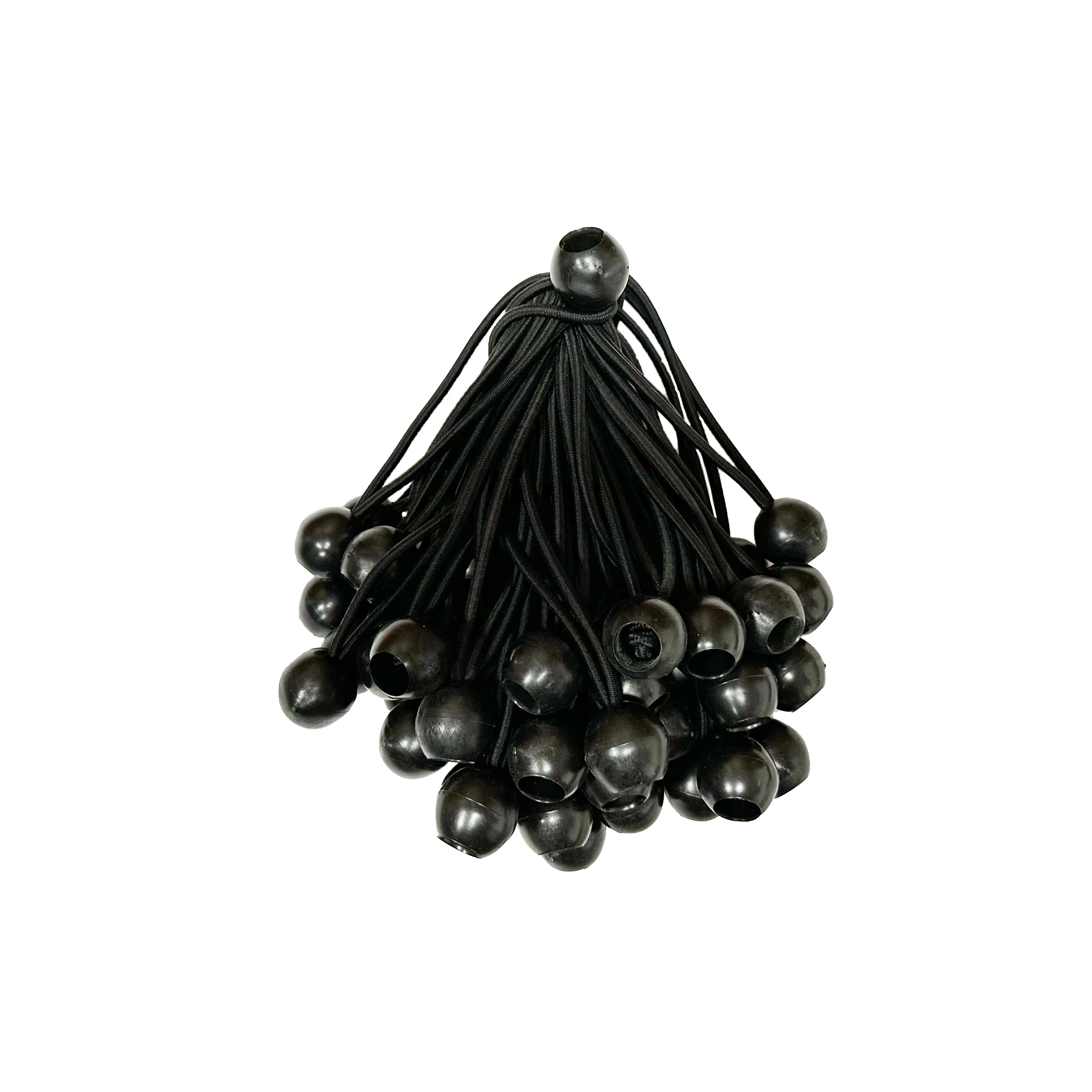 Heavy duty retractable any length bungee cords loop with balls tarp tie down elastic bungee ball