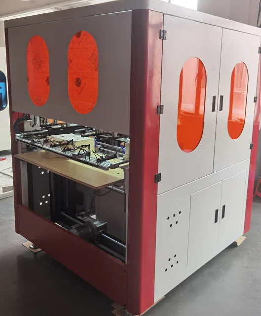 Automatic Paper Box Folding Machine With Double Heads For Making Box