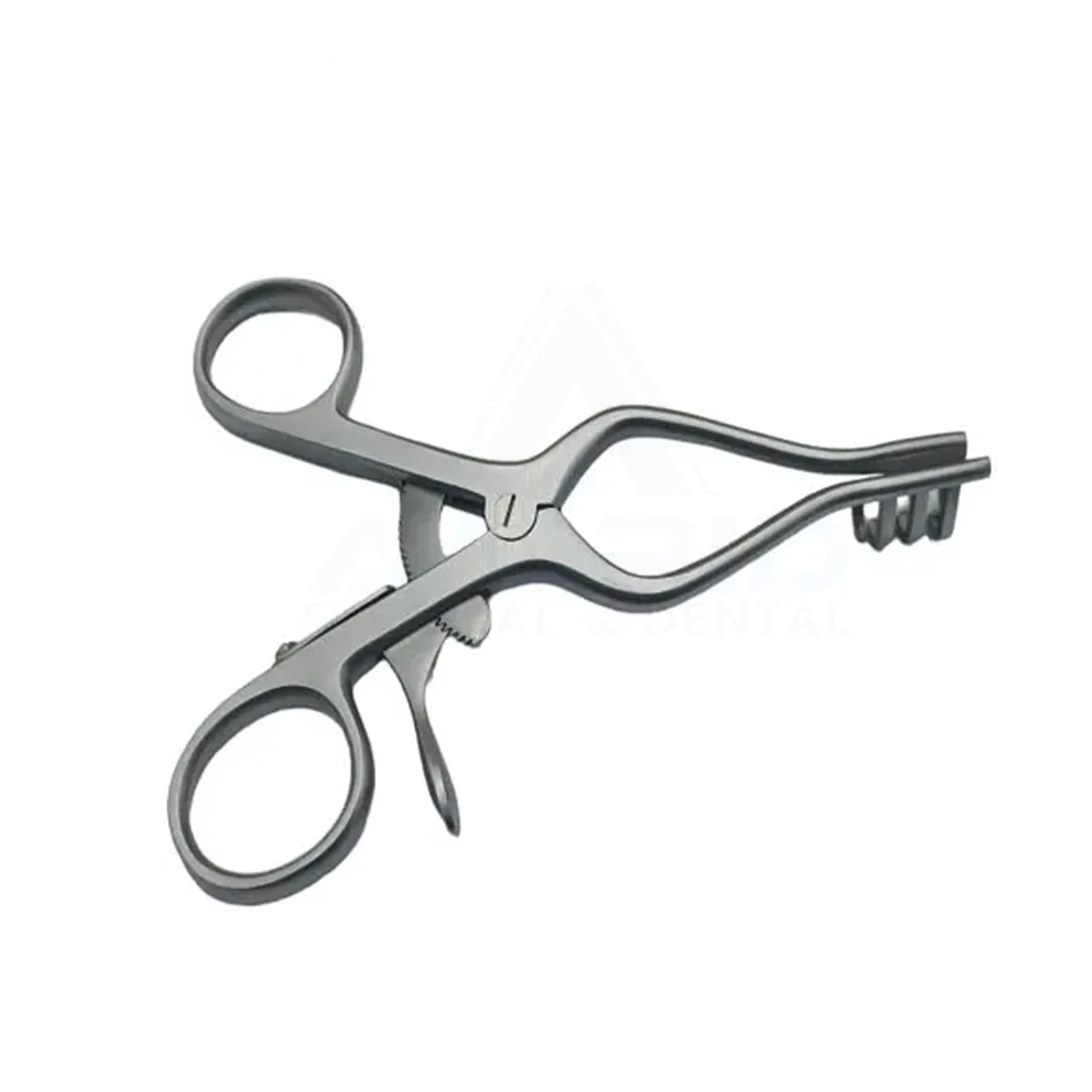 Weitlaner ручная мощность 3x4 хирургические ветеринарные инструменты из нержавеющей стали Ретрактор тупые зубцы самоудерживающий MOL