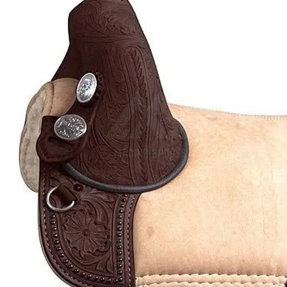 Best Quality Outdoor Pure Leather Made Horse Riding Saddles For Sale OEM Customized Logo By Madrid Sports