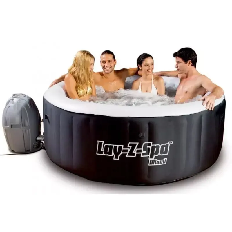 LAY Z SPA MIAMI AIRJET INFLATABLE HOT TUB MODEL 2-4 PERSON