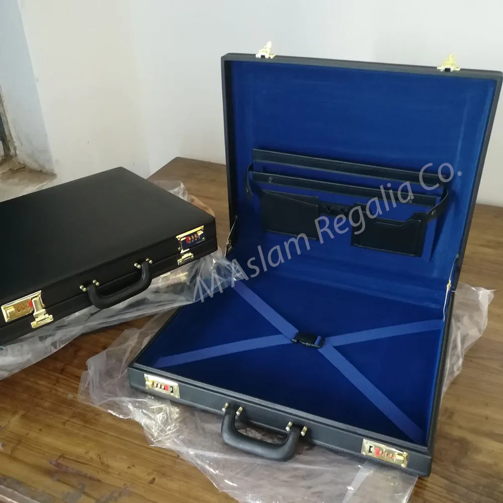 Masonic Knight Templar Hard Case | Leather Bag for knight templar kit