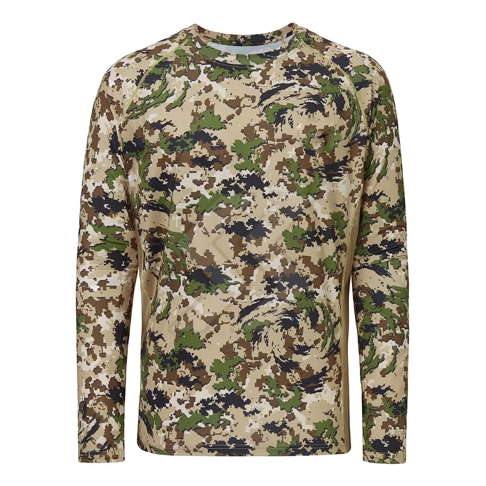 Wholesale High Quality Outdoor Camouflage Light Weight Men Fishing Hunting Long Sleeve Shirt