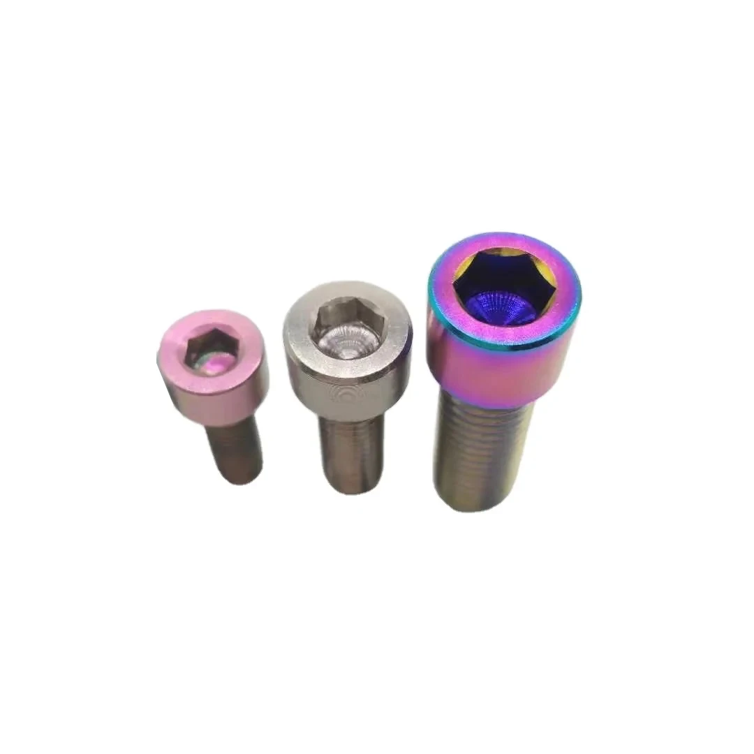Hot Selling Factory Directly All Size M2 M3 M5 M6 M8 Iso 4762/ Din912 Titanium Gr1 Gr2 Hexagon Socket Head Cup Screws Hex Bolts