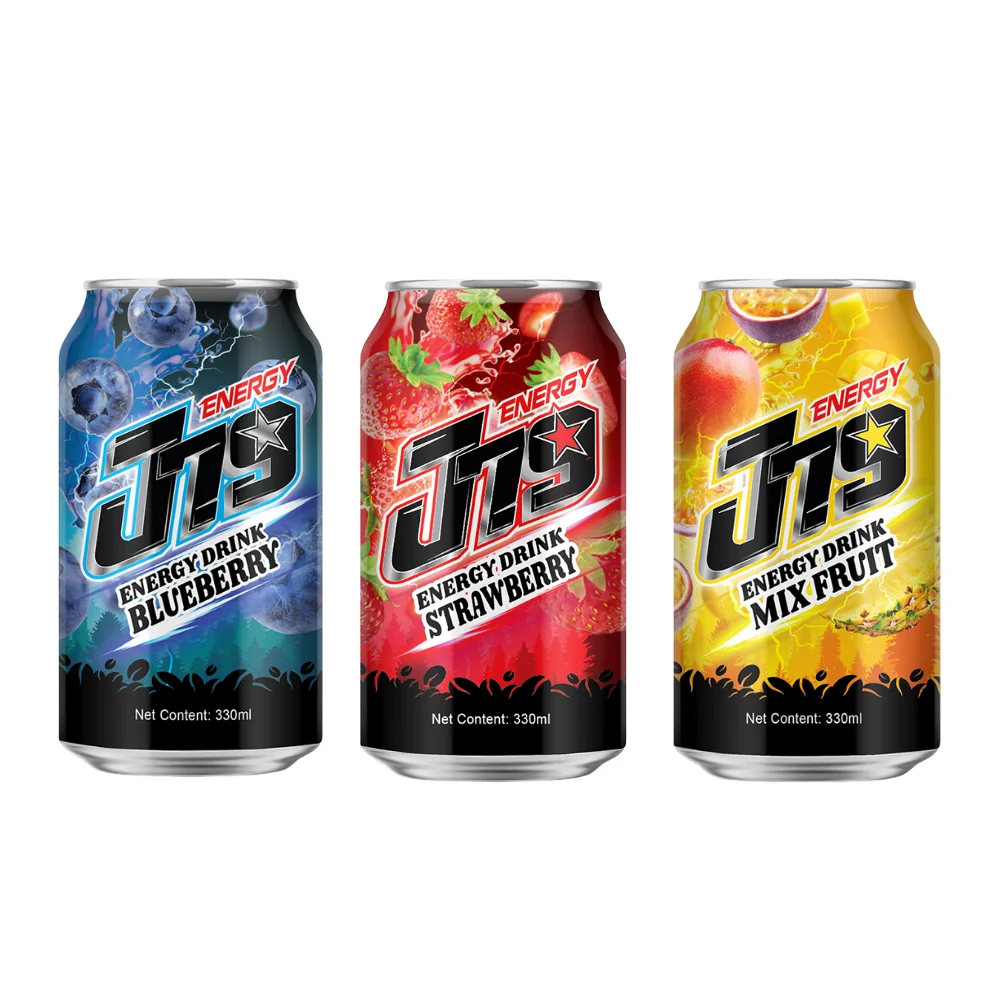 High Caffeine Energy Drink J79 Made in Vietnam 330ml Canned Fruit Juice Fusion Free Sample Beverage Manufacture Private Label