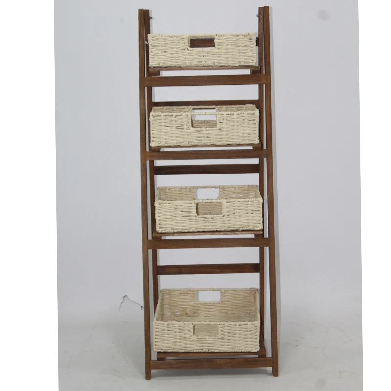 Новый дизайн 4-ярусный выставочный стенд полки для хранения кукурузы bakset broewn клор