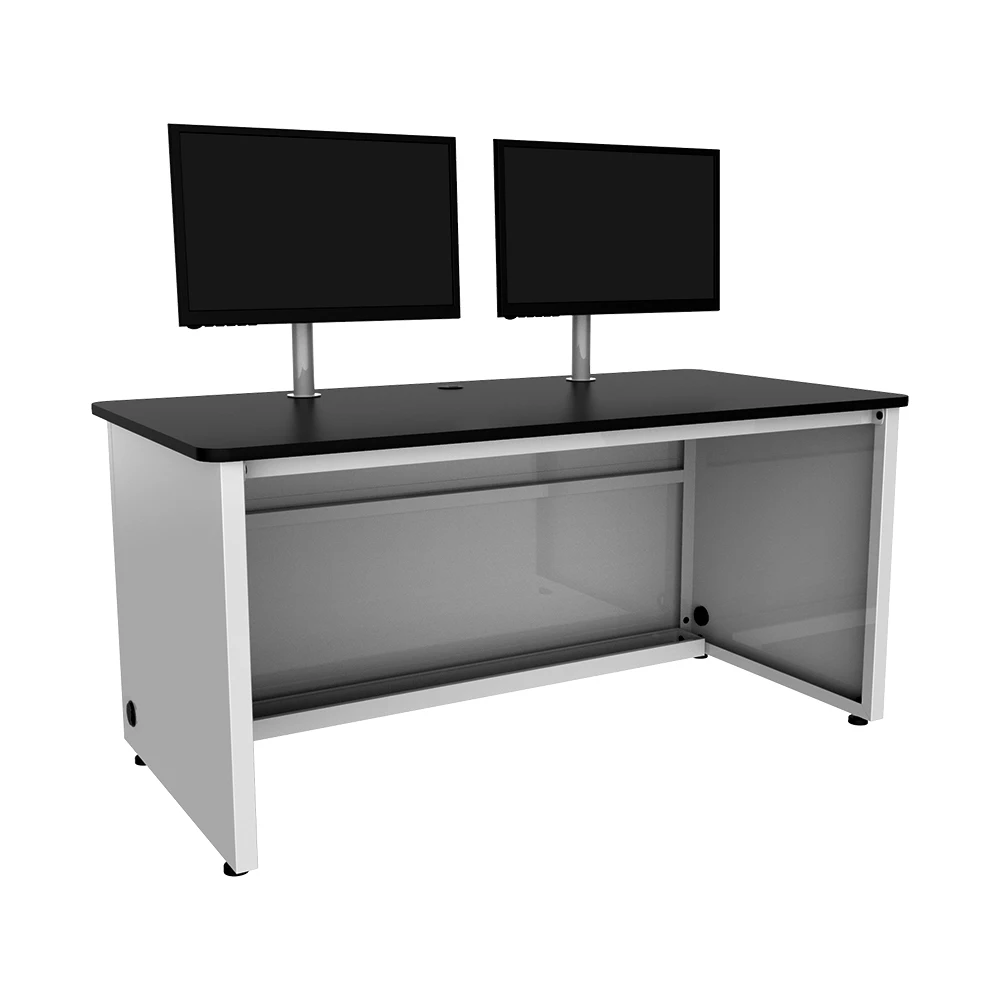 VersaDesk Enclosed Classroom Desk White/ Black