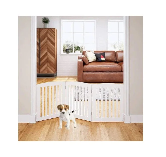 OEM Trendy Pet Partition Handmade Vintage Quality Wooden Partition Handcrafted Wood Screen & Room Divider Trending Pet Partition