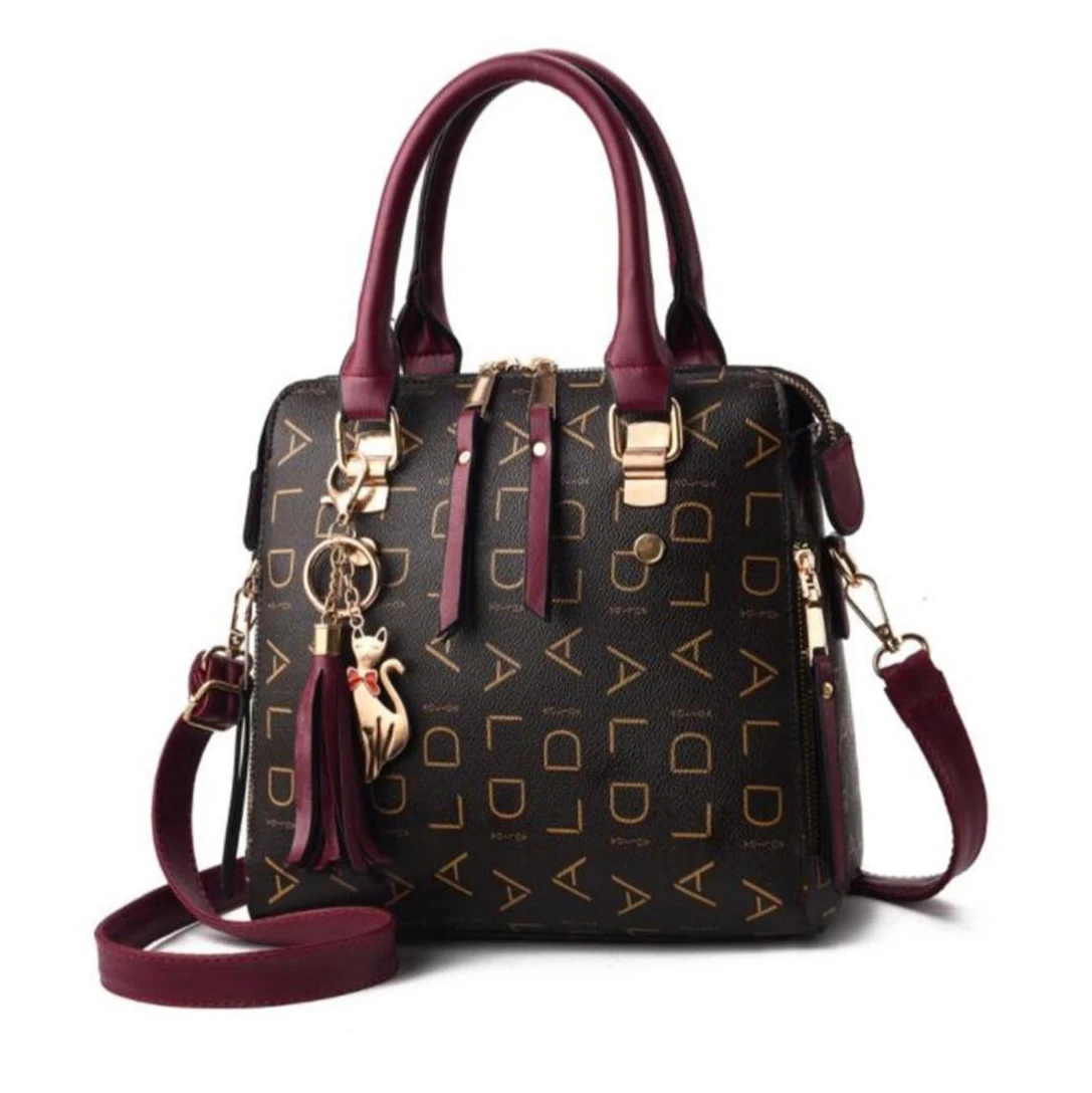 Custom Made Hot Selling Branded PU Leather Ladies Hand & Shoulder Bag Best Quality Unique Design Leather Women Bags for Sale