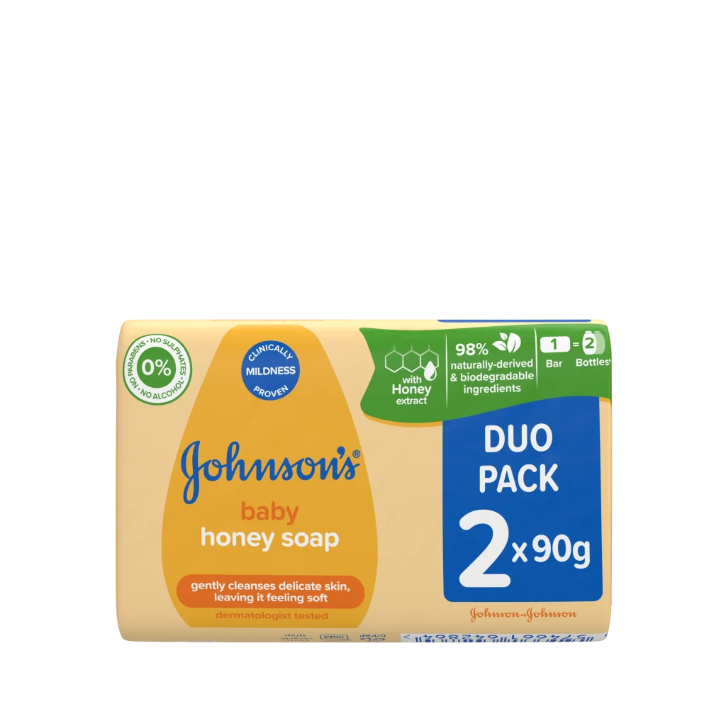 Johnsons Baby Honey Soap - 2X90G