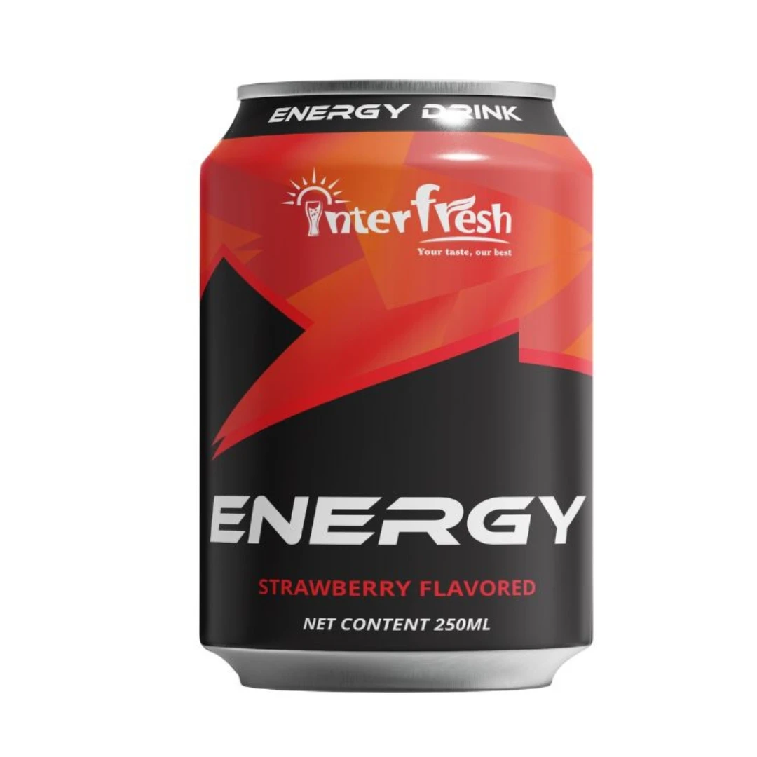 250ml Premium Energy Drinks Original Flavor Custom Logo Energy Private Label Natural Energy Power Drink Carbonate