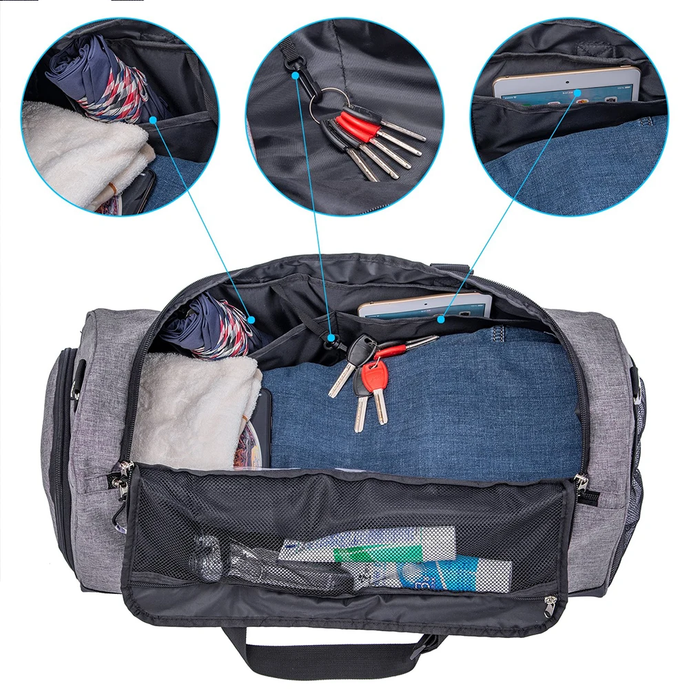 Hot Selling Custom Adjustable Shoulder Sports Bag Multifunctional Waterproof Sports Bag Outdoor Travel Gym Sports Bag