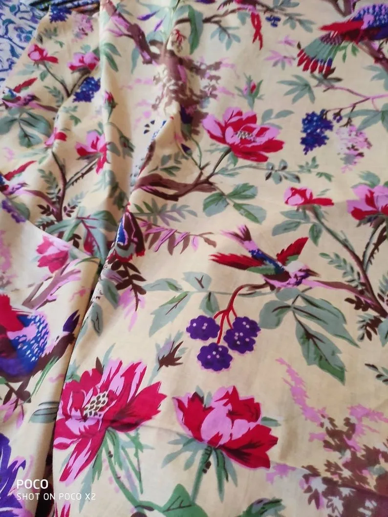 Frida Kahlo Inspired Print, Frida Print, Fabric For Dress Making, Curtain, Cushion, And , Creative Craft. by Indian Exporter