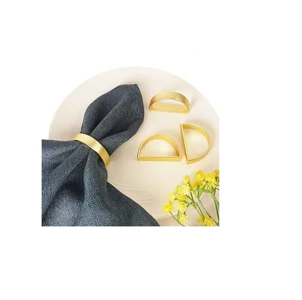 Elegant Metal Silver Napkin Rings For Wedding Party Christmas Hotel High Quality Steel Metal Napkin Ring Dinner Table Decoration