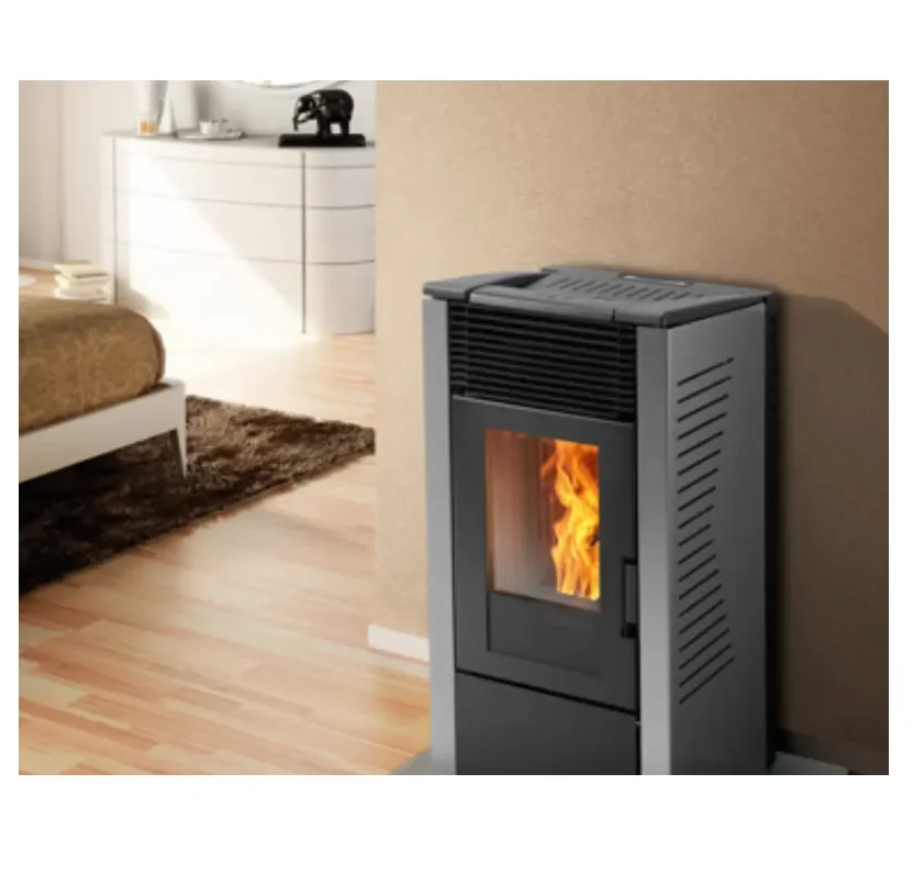 6KW Modern Indoor Freestanding Wood Pellet Stove Boiler Steel Hot Water Boiler PSC Wood Water Burning Biomass Indoor Use
