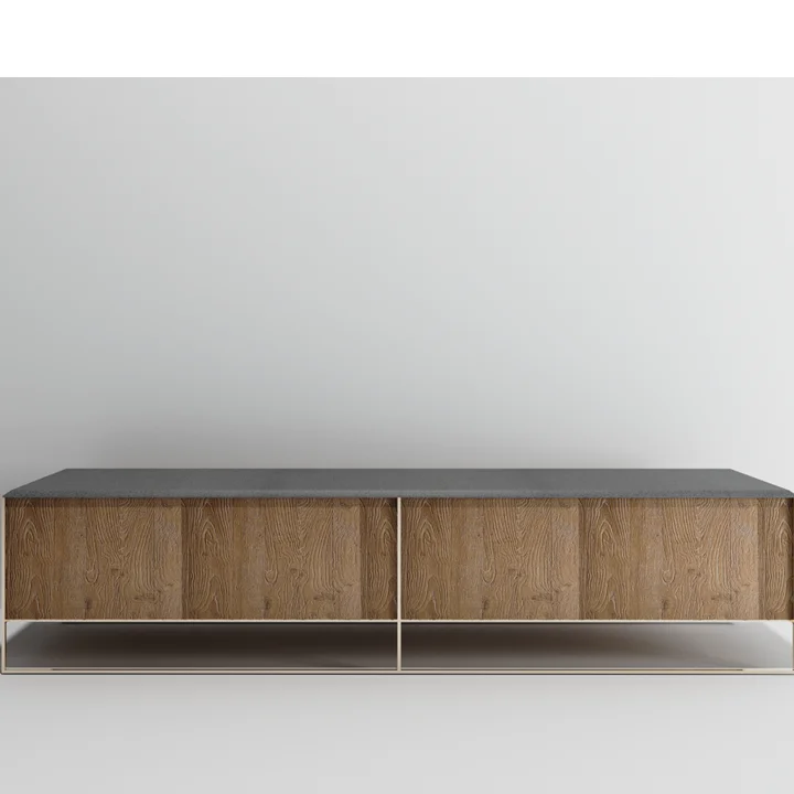 TV stand cabinet for living room coffee table room coffee table and tv cabinet combination Quartz Artificial Stone top Vietnam