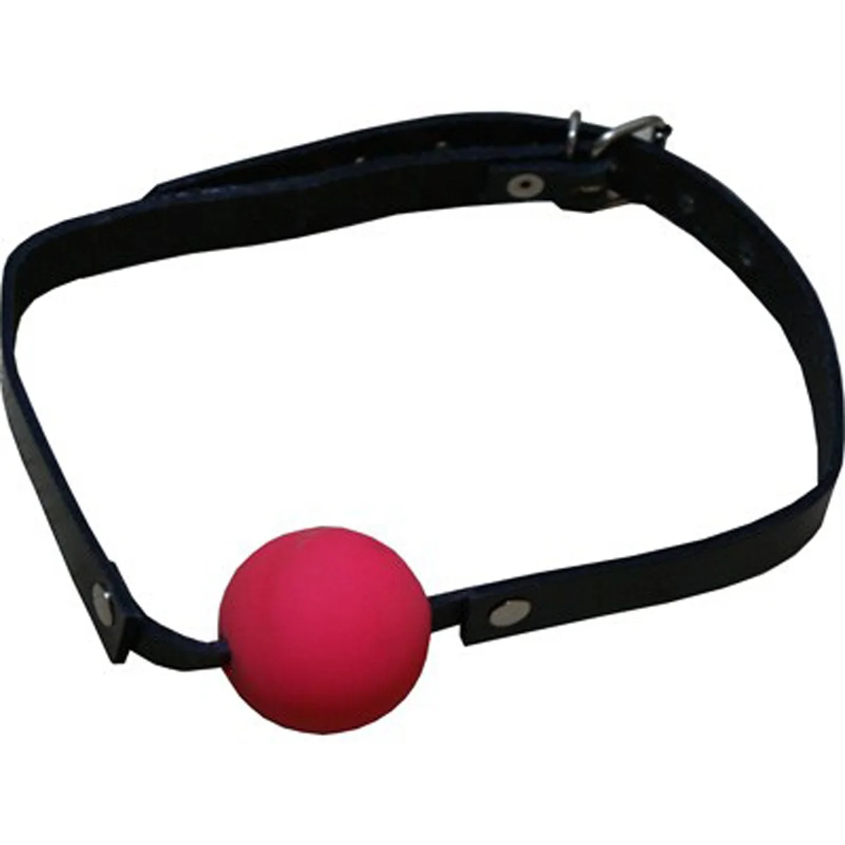 HMB-420A GENUINE LEATHER MOUTH BALL GAG COSTUME CLUB WEARS SILICON BALLS BONDAGE STUFF