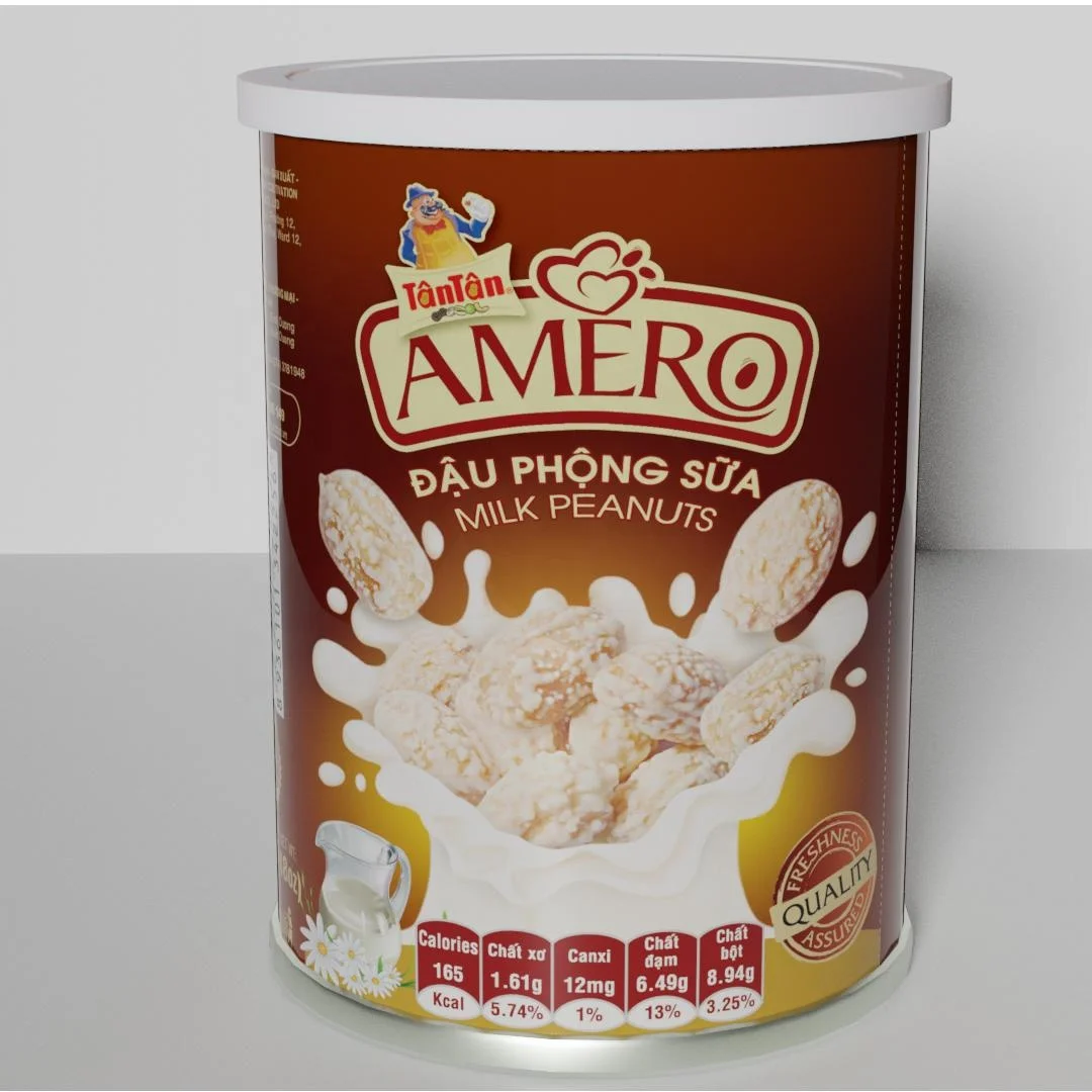 TAN TAN Food Crispy Nuts Snacks Flour Milk  Peanuts Made in Viet Nam Cool Packaging