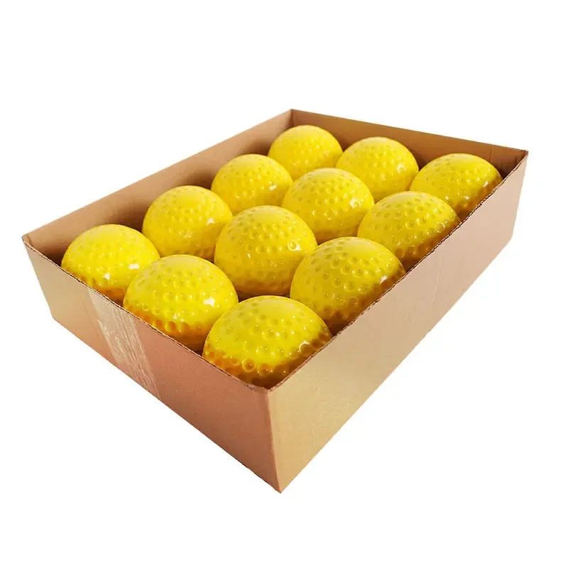 12 Pack 9/12 Inch Dimpled Balls PU Material Pitching Machine Cricket Beisbol Y Softbol Dimple