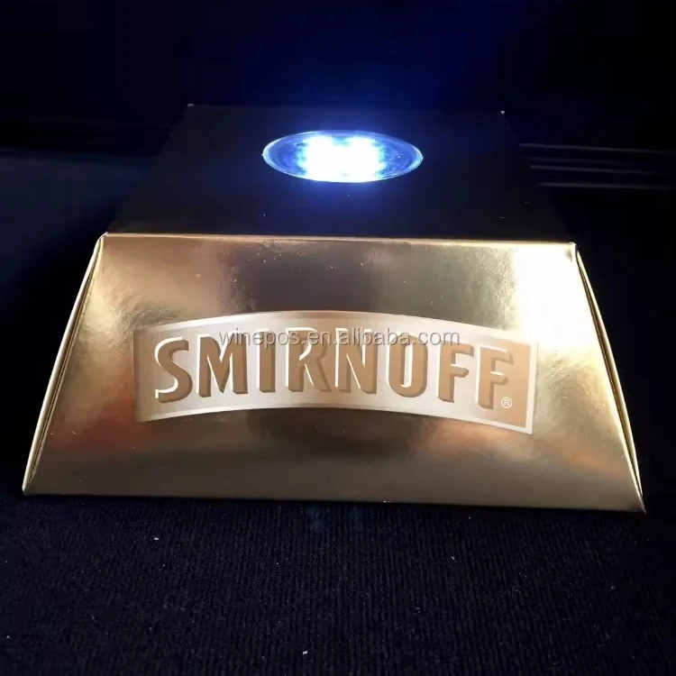 LED wine Glorifier, Smirnoff bottle display wine & spirit POMS
