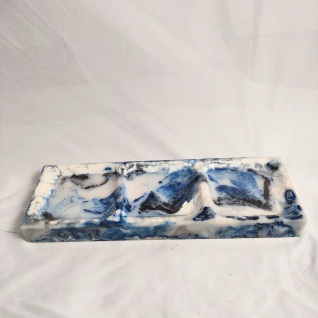 agate crafts magnesia crafts handmade resin serving tray with partitions available for sale