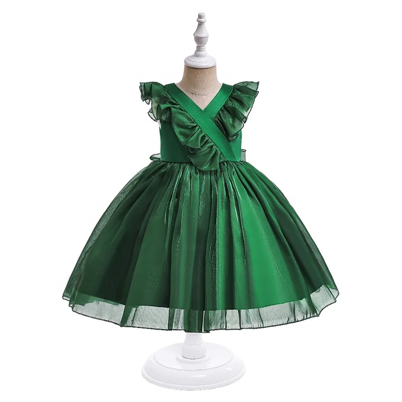 Wholesale Children Clothing Little Baby Flower Costume Princess Girl Party Dresses 3 To 5 Years