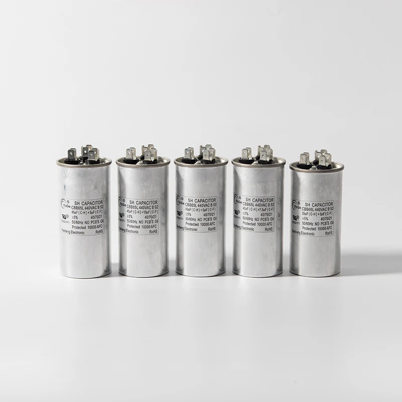 KS PinGe Cbb65 Dual Run Capacitor Circular Air Conditioner Compressor Start Capacitor for AC Motor
