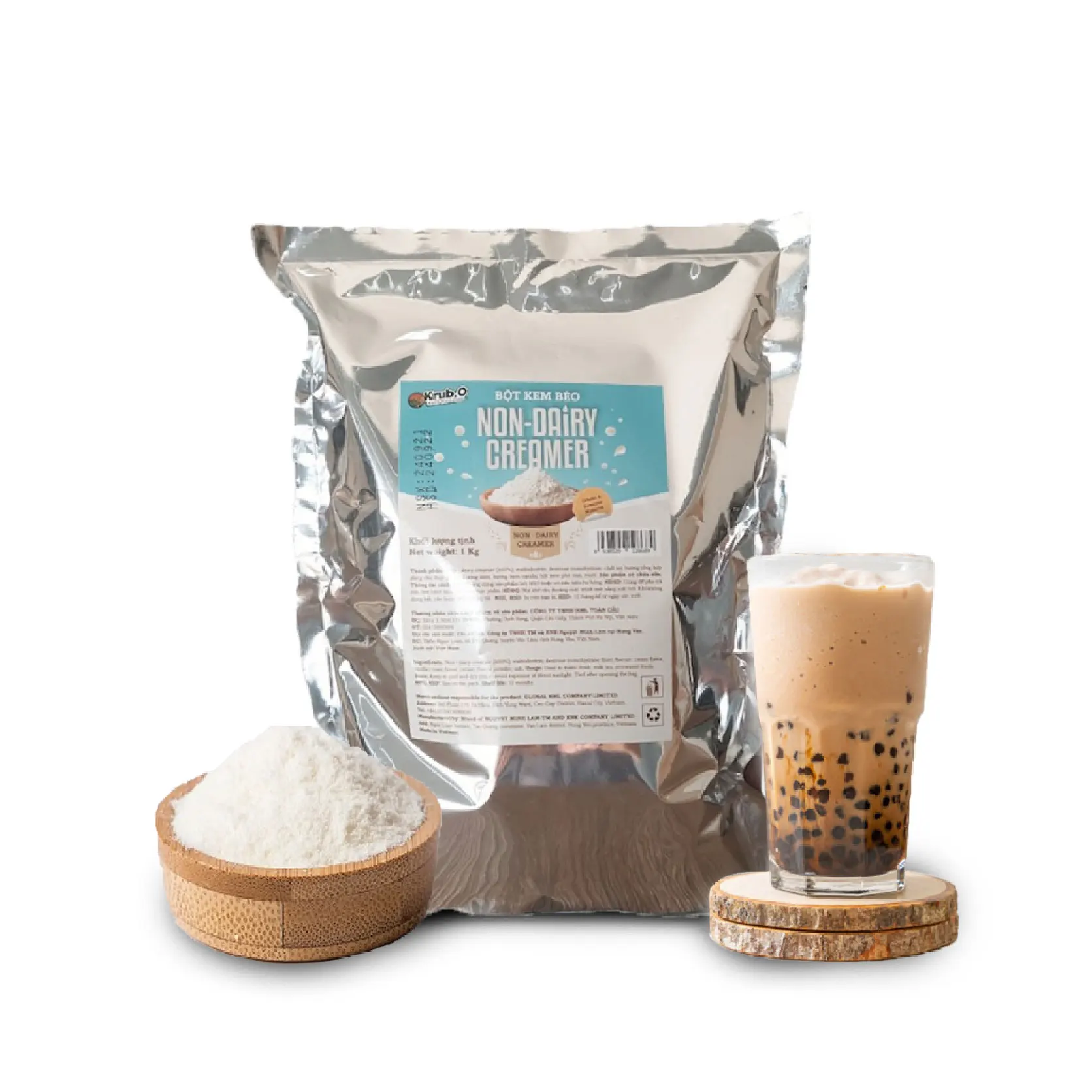 Fat Cream Powder Krub.O -  High-class Non Dairy Creamer- 1Kg Instant Full Cream Milk Powder High Quality Wholesale