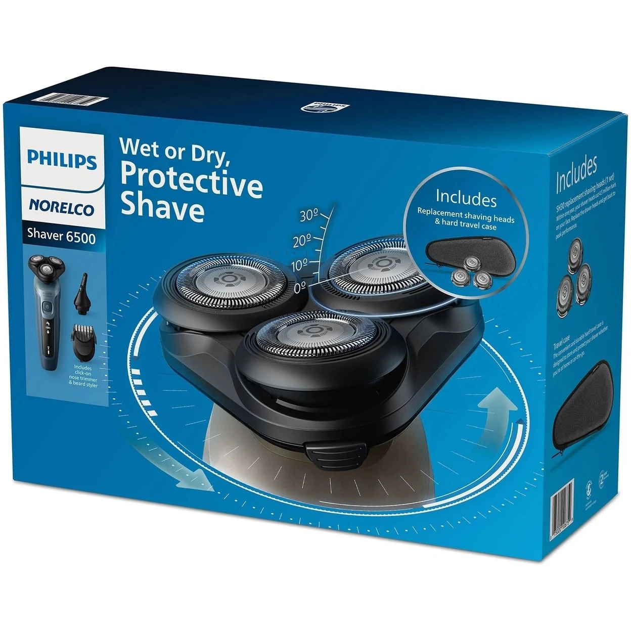 Philipss Norelco 6500 Wet and Dry Electric Shaver