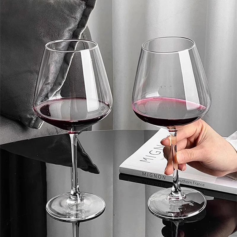 Crystal Transparent White Wine Goblet Stemware Cup Rack Decanter Commercial Wine Glasses Gift Sets