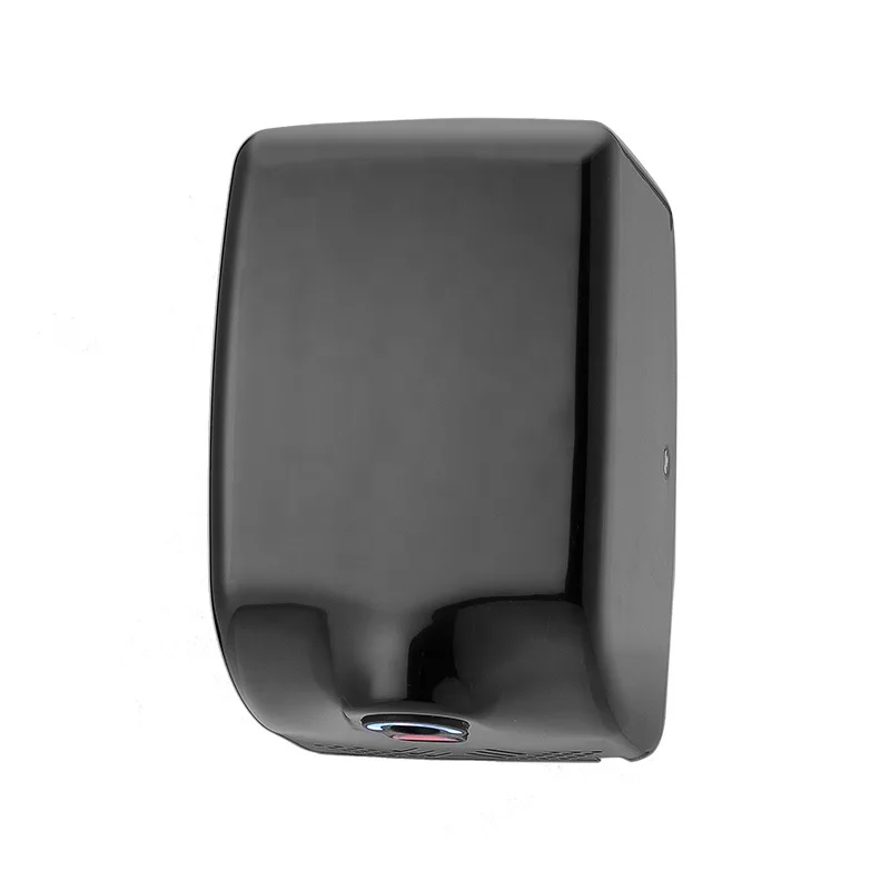 Wall mounted stainless steel white black satin brush hand dryers with heap and uv