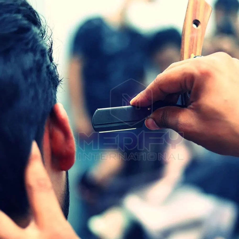 High Quality New Men Shaving Straight Razor Manual Barber Razors Stainless Steel Razor Blade Holder