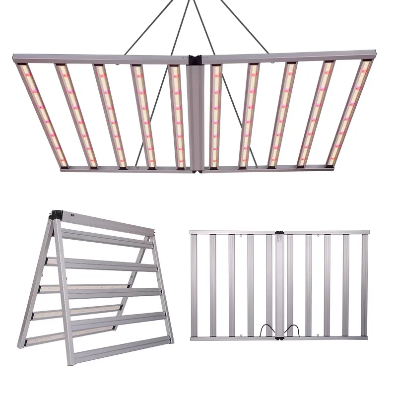 BAVAGREEN 800w 1000W 1500W Dimmable Commercial LED Grow Light Full Spectrum UV IR 3 Channels 4x6 Growing Tent Led Grow Bar Light