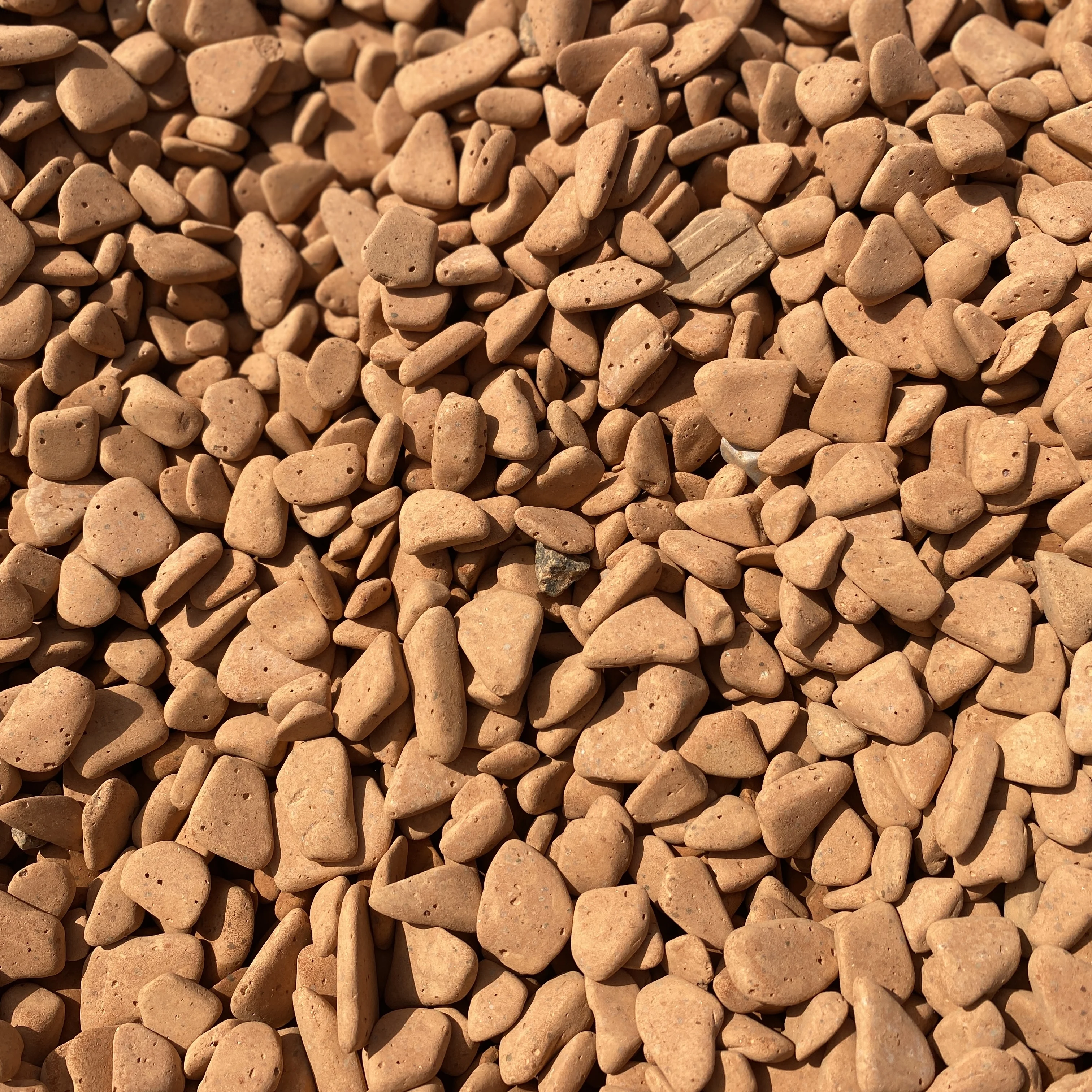 Orange ceramic pebbles Garden Decoration Landscaping Japanese Garden Absorbent aggregate expanded clay