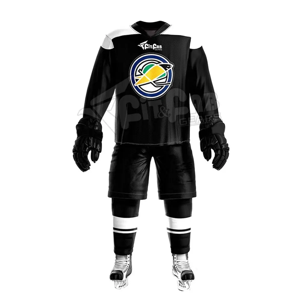 Fashion Customized Logo Team Sports Sublimation Ice Hockey Uniform Wholesale Price Ice Hockey Uniform