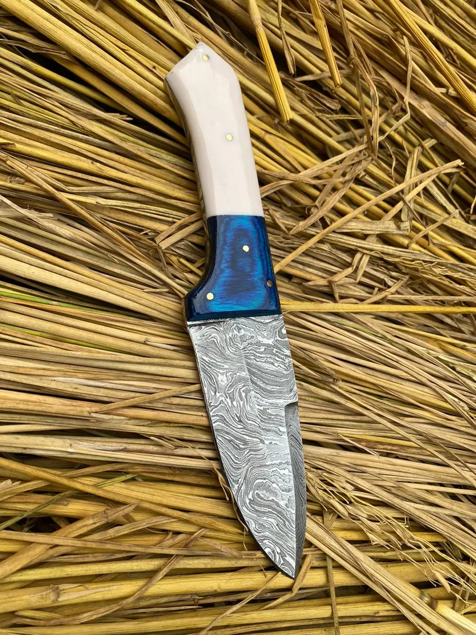 Высококачественные охотничьи ножи из углеродистой дамасской стали с фиксированным лезвием ручной работы охотничий нож для выживания на открытом воздухе деревянной ручкой