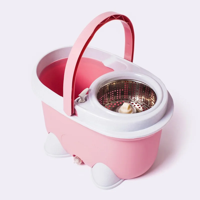 high quality 360 rotating magic  mops bucket  sets for floor cleaning ,unlaborious working
