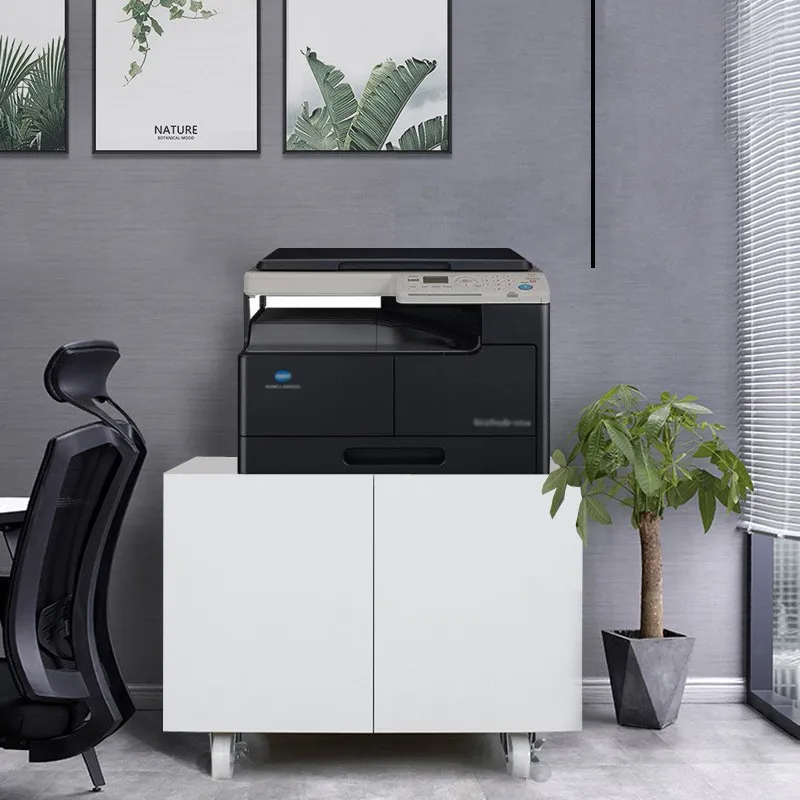 Luoyang huiyang office equipment metal copier stand cabinet with wheels mobile printer stand