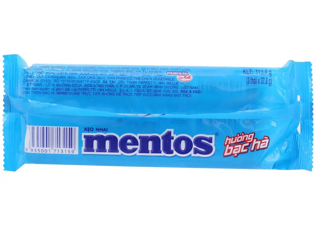 MENT0S RAINBOW CHEWY CANDY BAG 113.4g (3rolls/bag)