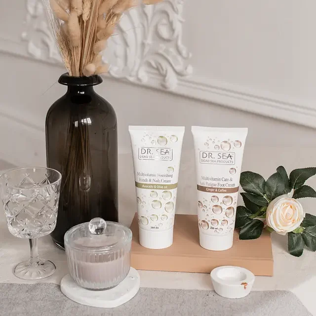 Multi-Vitamin Treatment and Anti-Fatigue Foot Cream with Ginger and Coffee Extracts by Dr.SEA Cosmetics Israel Dead Sea Products