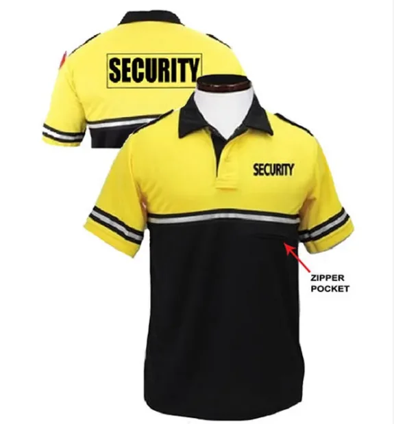Security Guard Uniform With Pocket Security - Short Sleeve Polo Shirt Security Polo Two Tone with Pocket