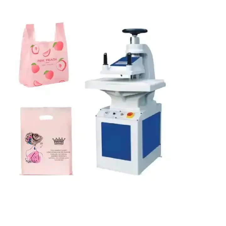 10-12 Ton Hydraulic Manual CNC Plastic Bag Punching Machine for T-shirt Bags