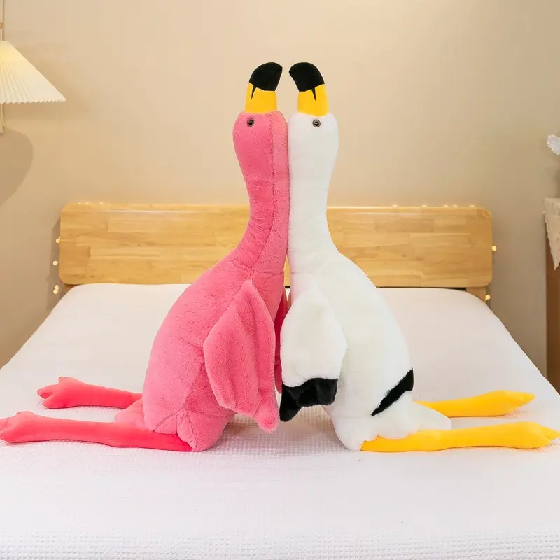 2023 Hot Sell Giant Flamingos Plush Toys Cute Goose Stuffed Animals Kids Sleeping Pillows Room Decor Christmas Gifts for Girls (10000011537550)