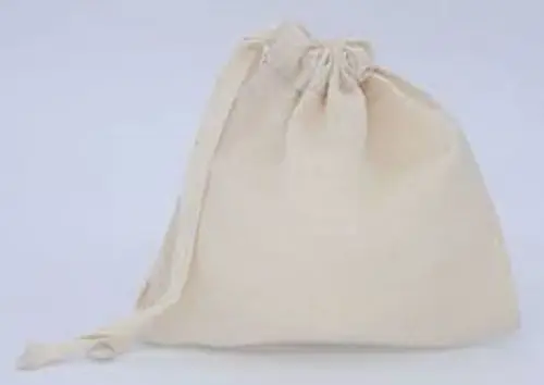 Organic Cotton Drawstring Dust Bags With Customized Screen Print Logo Cotton Dust Bag Folding Recycled Cotton Canvas Dust Bag