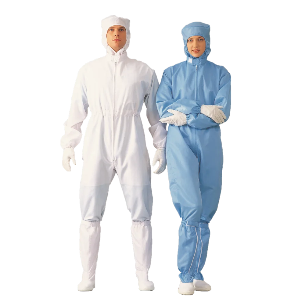 Cleanroom ESD Garment coverall Gown Lab coat T shirt ESD Apparel Clean room Underwear Headgear Jacket Pants hood