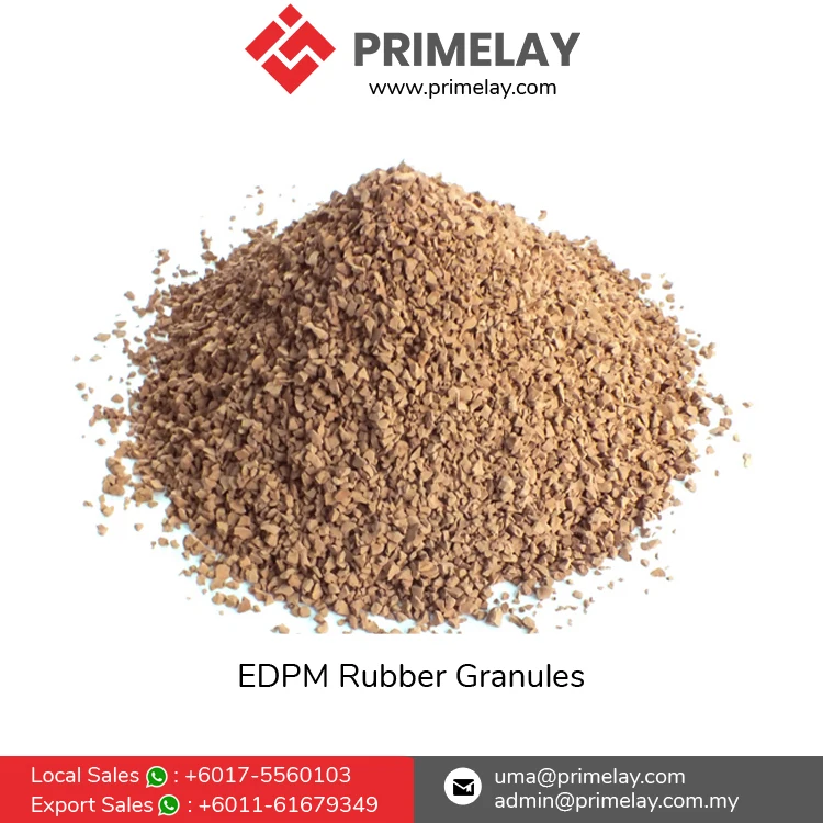 Excellent Quality Rubber Raw Materials Outdoor Playground Surface Flooring Virgin EPDM Elastic Rubber Granules from Malaysia