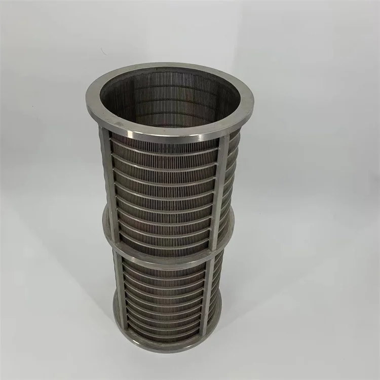 Stainless steel 304 316L Johnson screen wedge wire rotary drum trommel filter screen