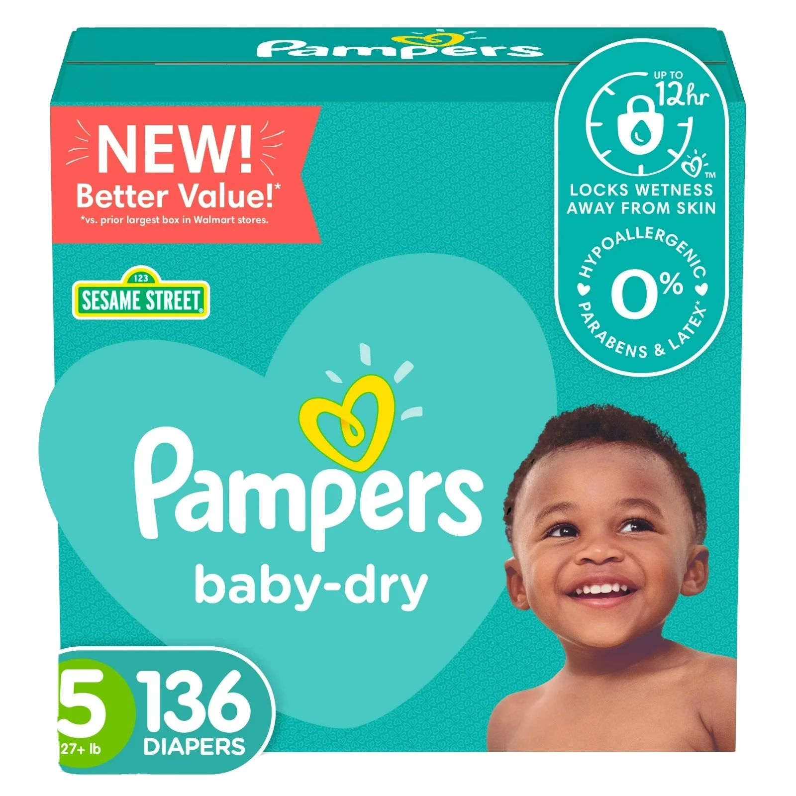 Pampers детские подгузники повышенной защиты размер 5 136 количество